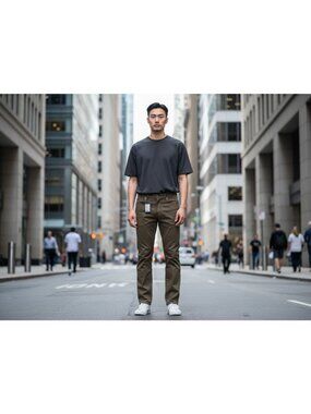 Cesare Attolini Beige Chino Pants Size 32. New With Tags. Made In Italy